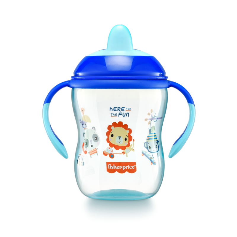 COPO DE TREINAMENTO COM BICO SEMI-RÍGIDO FIRST MOMENTS - AZUL TWINKLE - FISHER PRICE