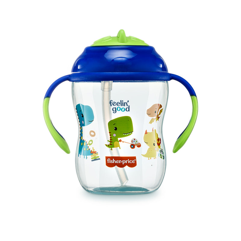 COPO DE TREINAMENTO COM CANUDO FIRST MOMENTS - AZUL BLUEBERRY SMOOTHIE - FISHER PRICE