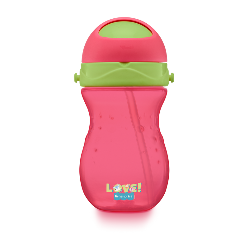 COPO COM CANUDO PLAYFUL ROSA BALLET - FISHER PRICE