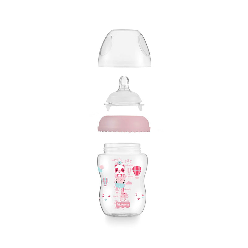 BIBERÃO FIRST MOMENTS ROSA ALGODÃO DOCE 270ML - FISHER PRICE