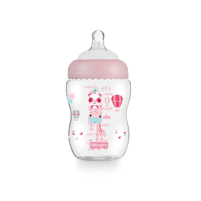 BIBERÃO FIRST MOMENTS ROSA ALGODÃO DOCE 270ML - FISHER PRICE