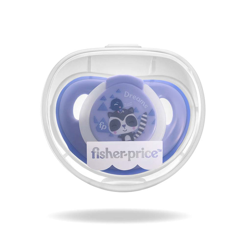 CHUPETA FIRST MOMENTS GLOW TAM. 1 AZUL - COM CASE ESTERILIZADOR - FISHER PRICE