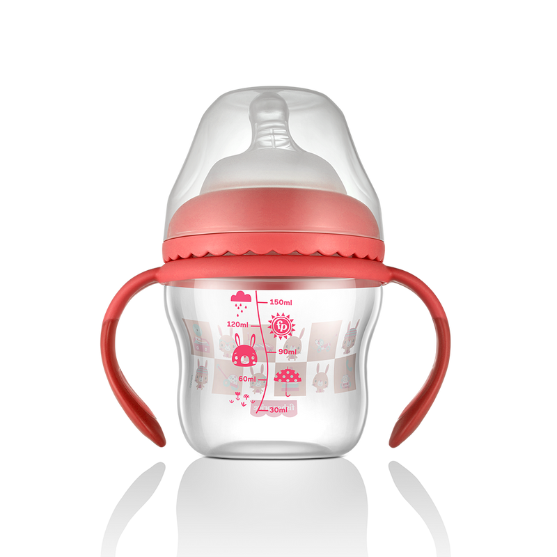 COPO DE TRANSIÇÃO FIRST MOMENTS + BICO EXTRA + ALÇA REMOVÍVEL - 150 ML - ROSA BUBBLEGUM - FISHER PRICE