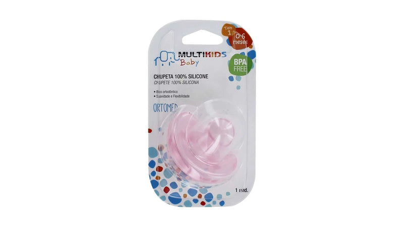 CHUPETA 100 SILICONE ROSA