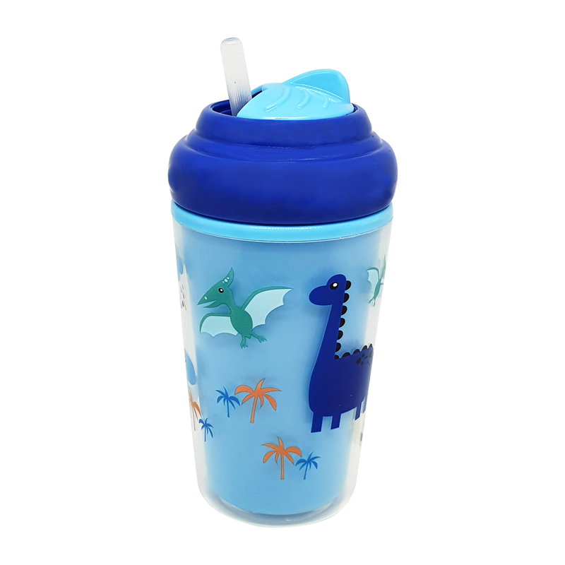 COPO TÉRMICO COM CANUDO AZUL