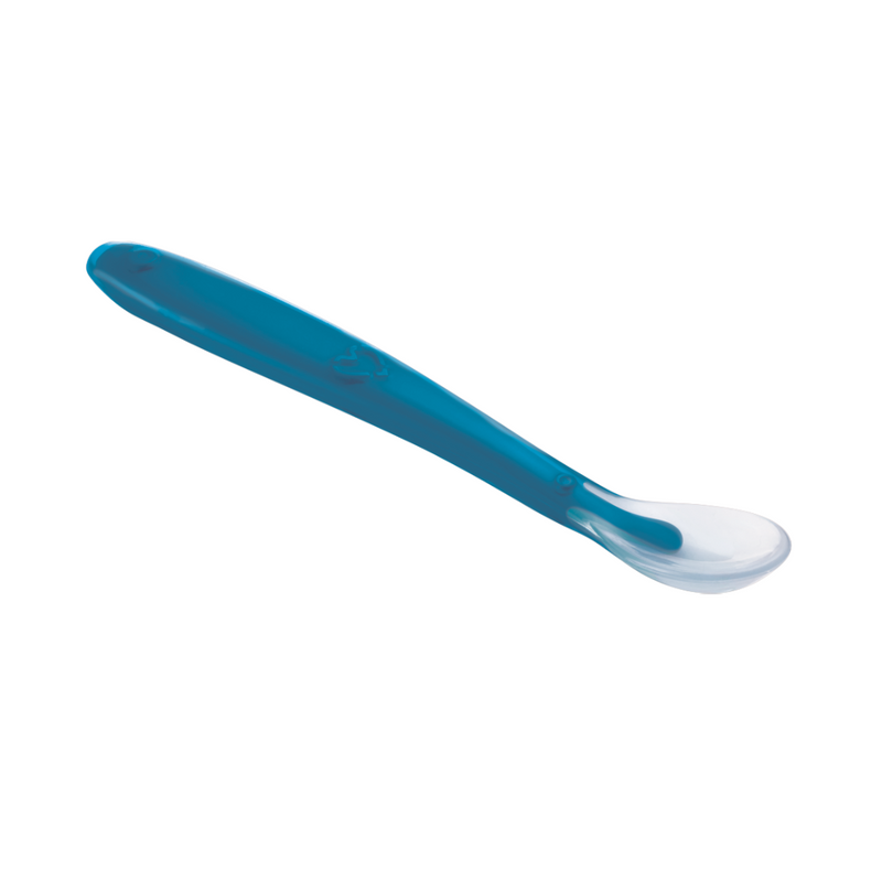 COLHER 100 SILICONE 1 PC AZUL